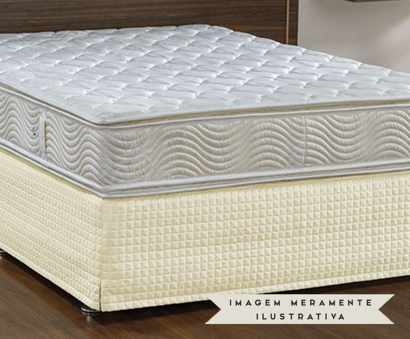 Saia para Cama Box Max Pastilha Palha - image 1