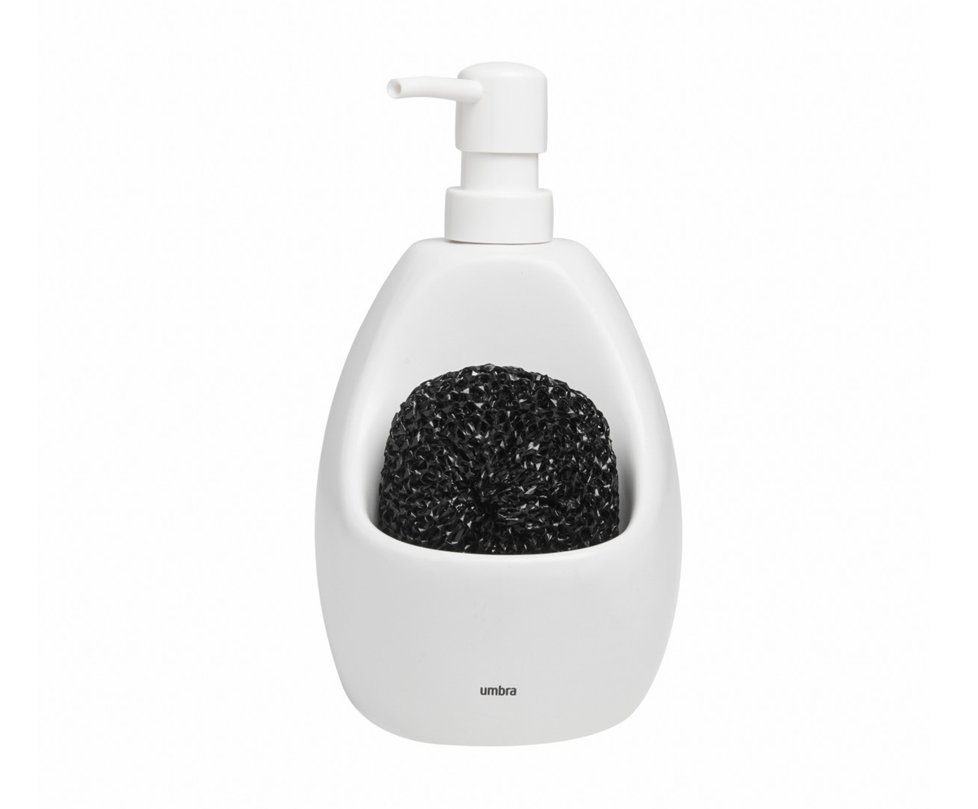 Dispenser para Detergente com esponja Joyce - Branco - image 0