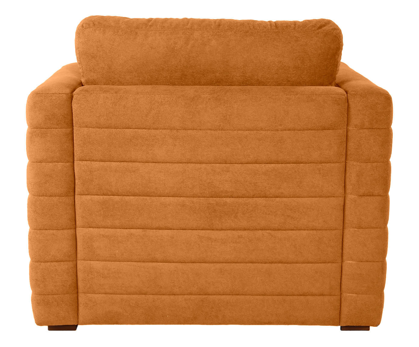 Poltrona com Puff Gom em Boucle aveludado - Terracota image number 4
