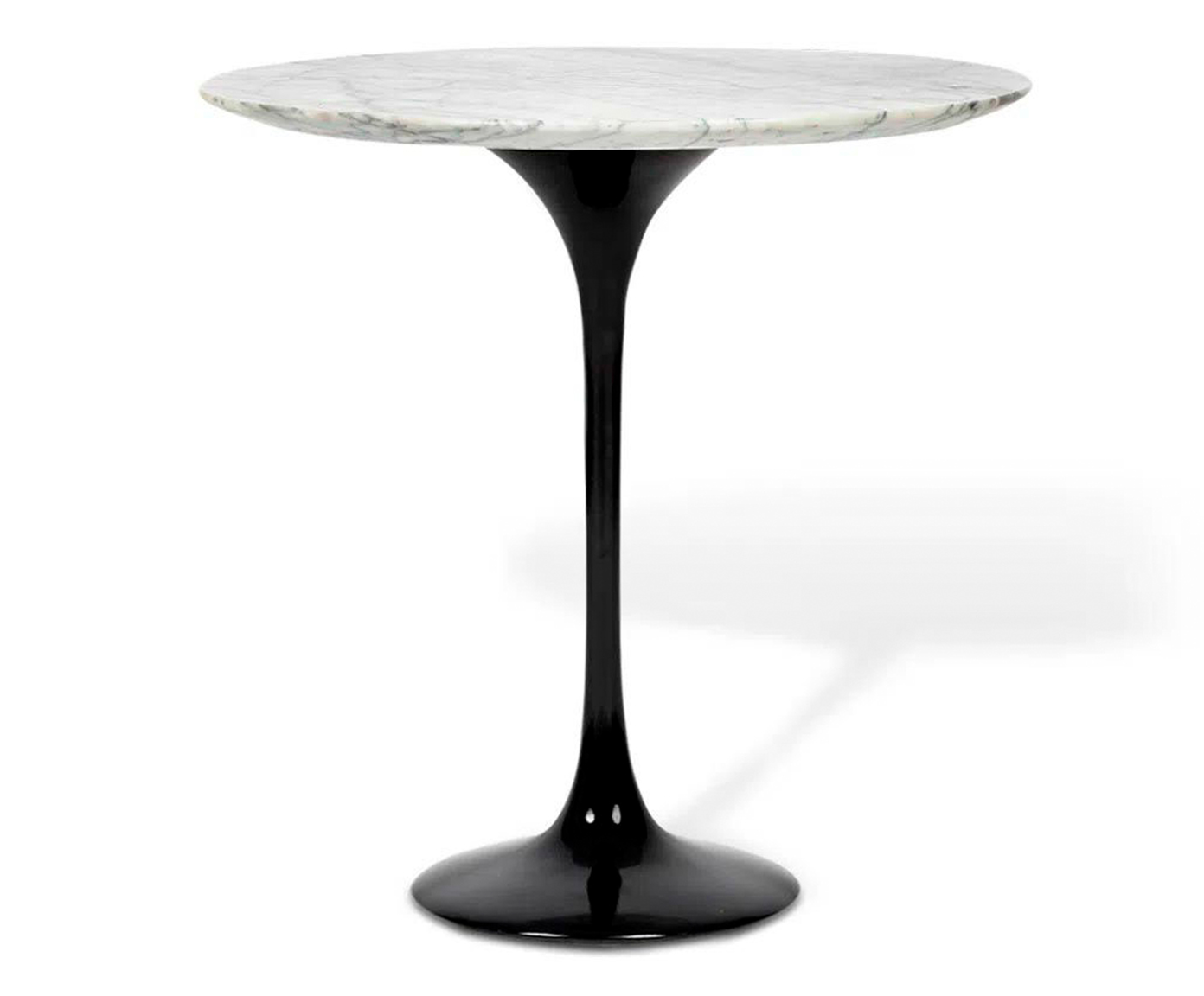 Mesa Saarinen Lateral Oval Carrara Base Preta - image 1
