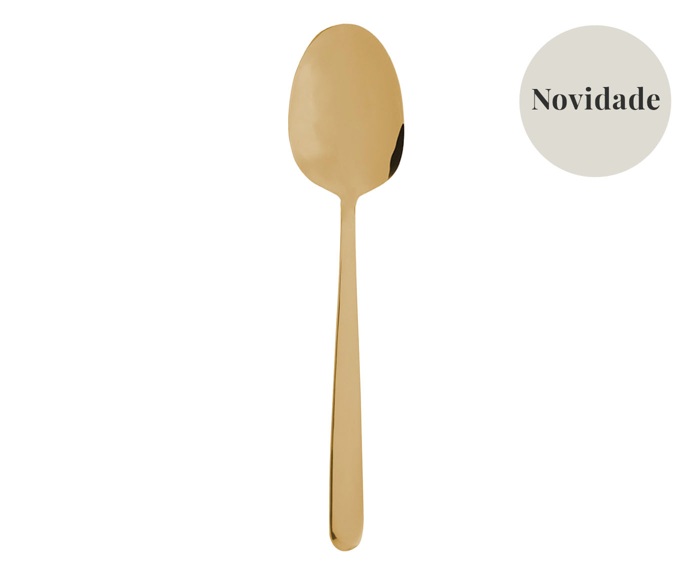 Colher para Servir Viena Dourada - image 0