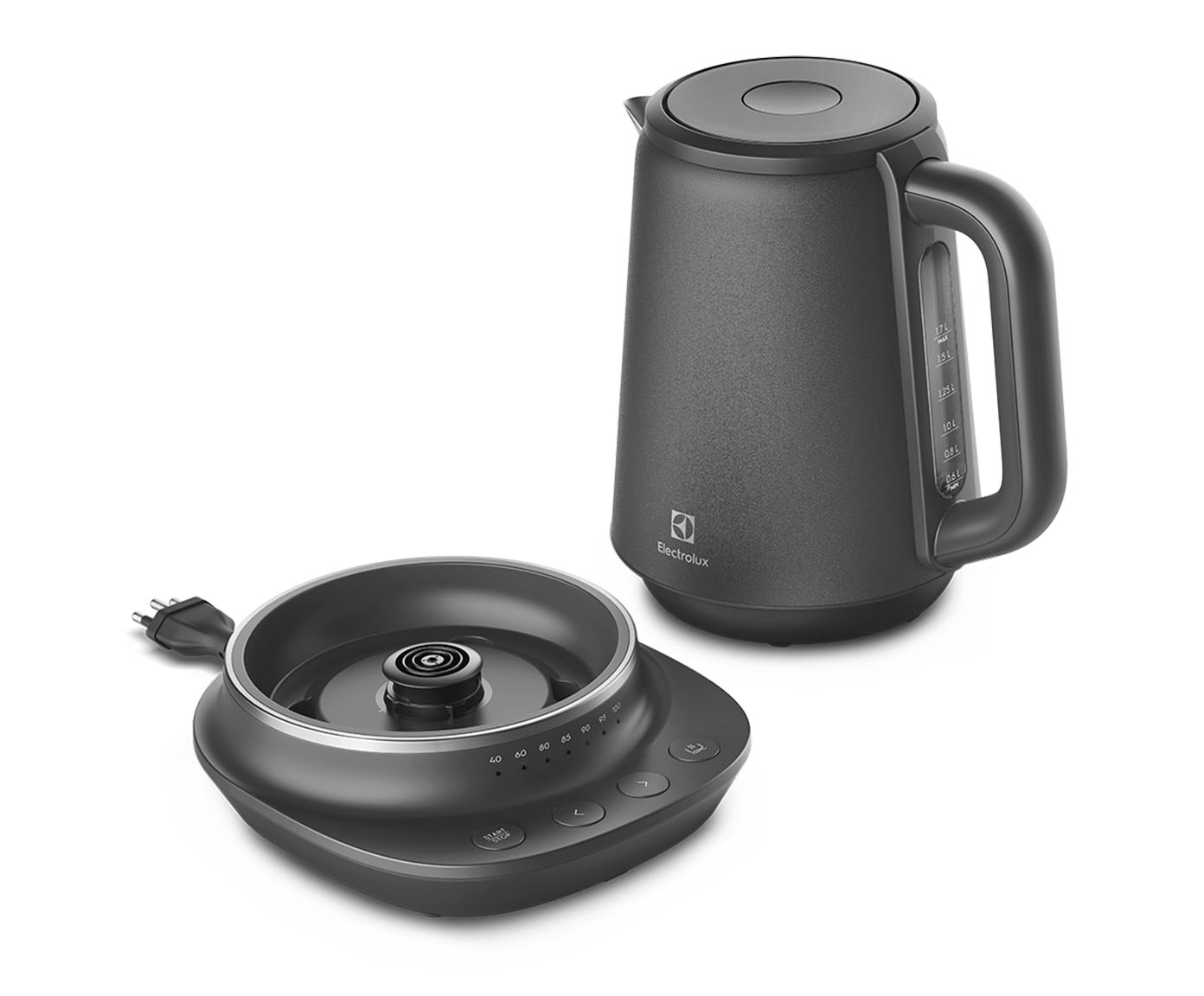 Chaleira El&eacute;trica Expert em Inox Preta - image 1