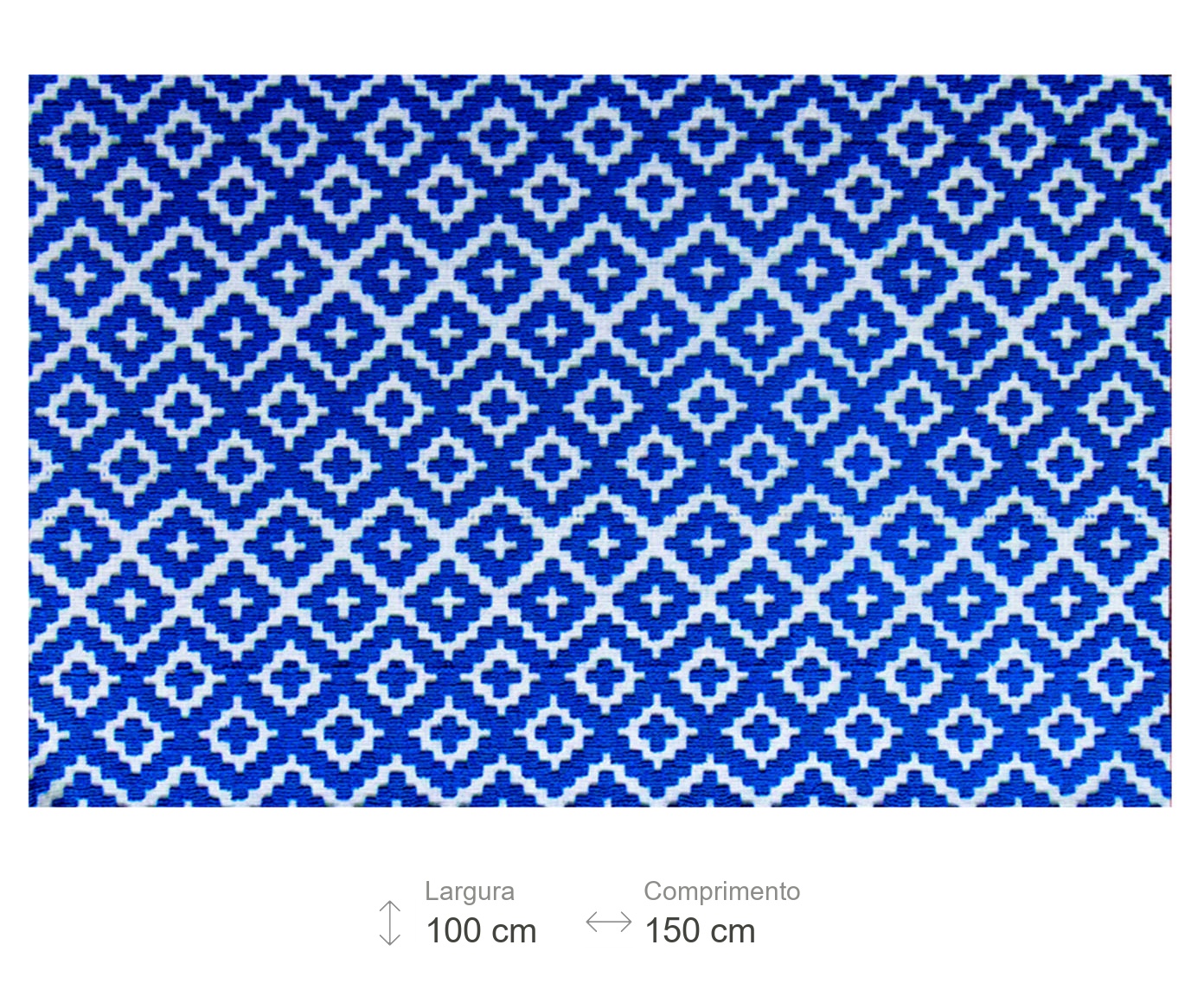 Tapete Oriental Strauss Deco Branco e Azul - image 1