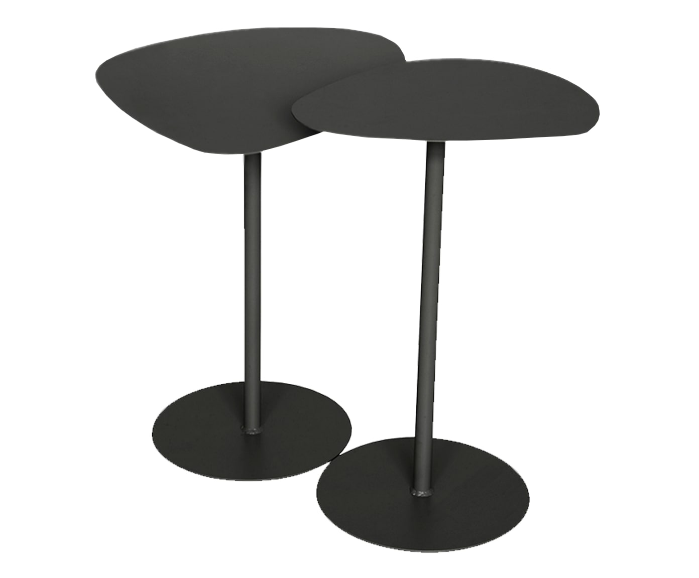 Conjunto de Mesas Laterais Organicas - Preto - image 0