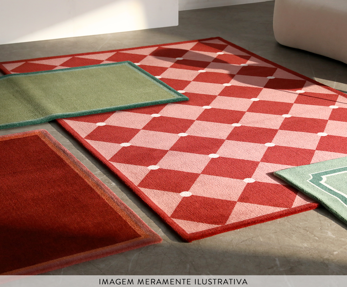 Tapete Borda Dupla Vermelho image number 6