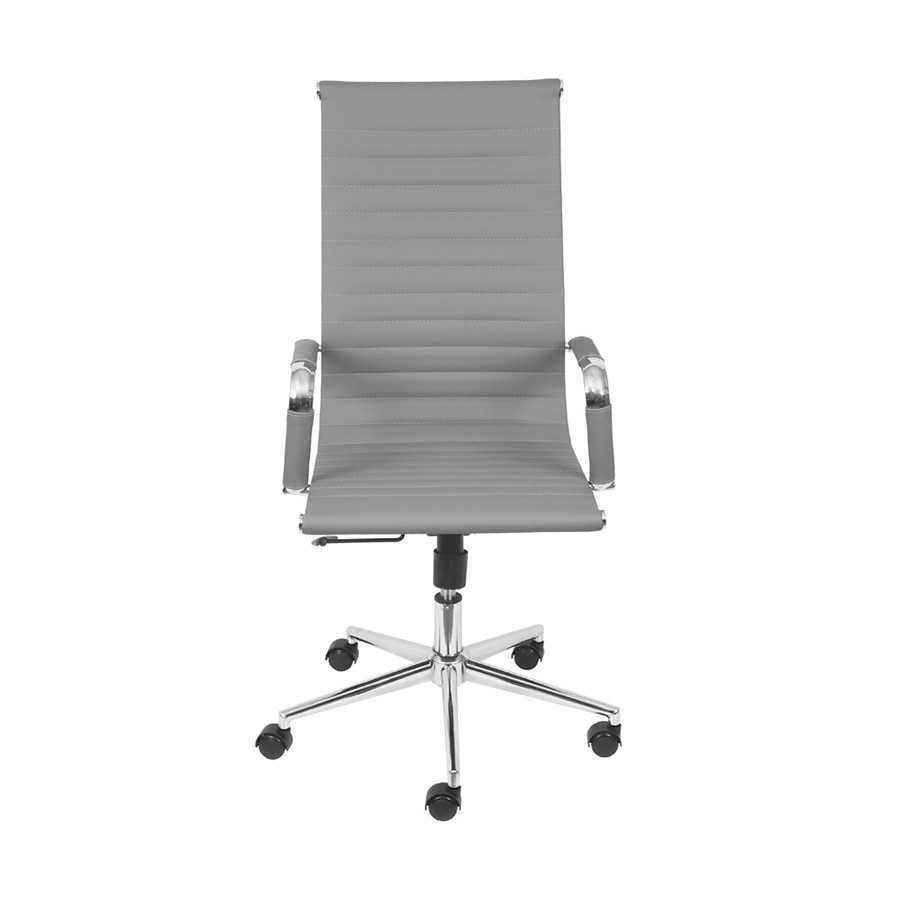 Cadeira com Rod&iacute;zios Alta Office Eames Esteirinha Cinza - image 1
