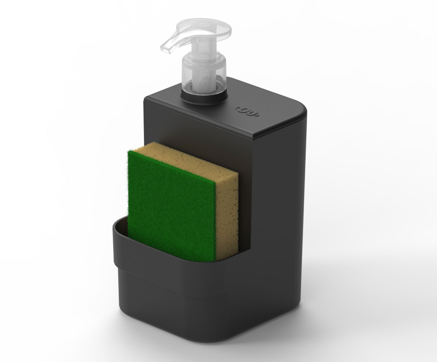 Dispenser para Detergente Trium Compact - Preto Fechado - image 1
