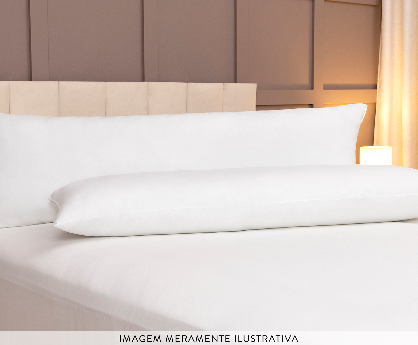 Travesseiro De Corpo Abraco Sleep - Branco - image 1