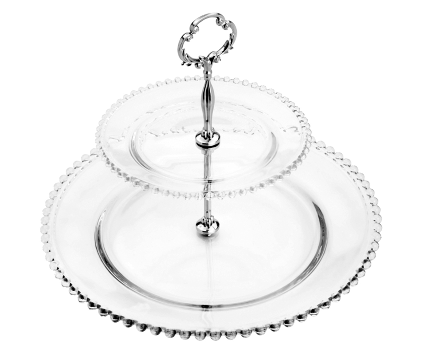 Prato Para Doces em Cristal Pearl - Transparente - image 1