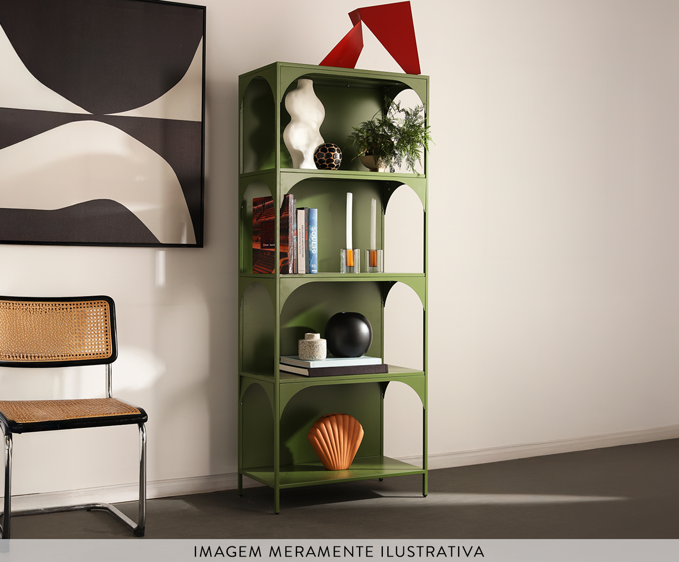 Estante Grand Arc Verde - image 1