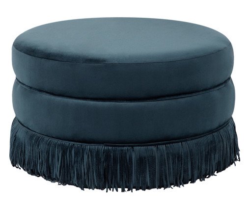 Puff Franja Disco - Azul - image 0