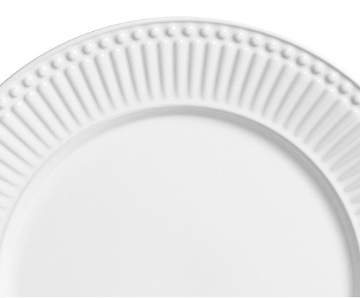 Jogo de Pratos Raso Roma Branco - image 1