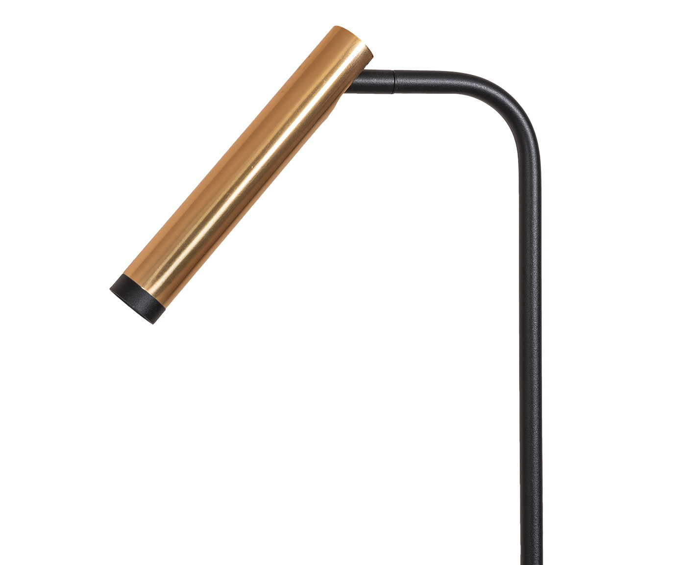 Lumin&aacute;ria de Ch&atilde;o Aguitoni Preto e Dourado - Bivolt - image 1