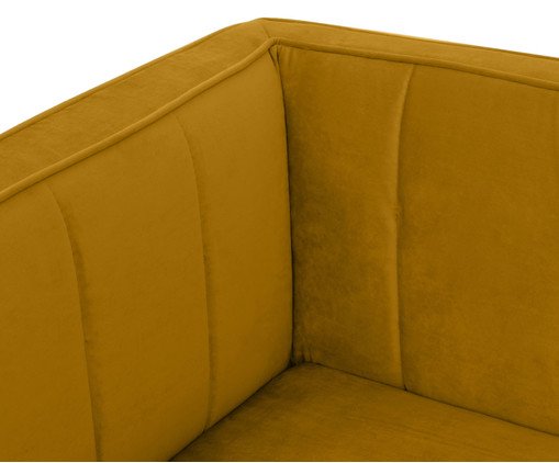 Sof&aacute; Day Bed Bergamo em Veludo - A&ccedil;afr&atilde;o image number 4