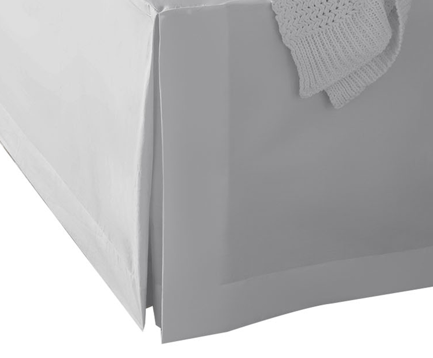 Saia para Cama Box Basic Prateada 200 Fios - image 1