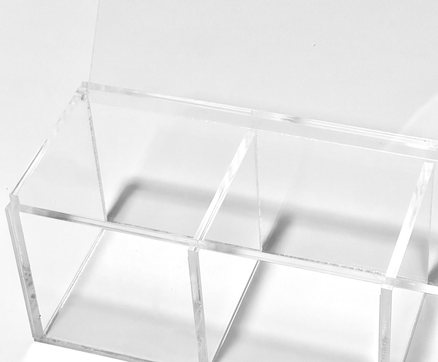 Organizador Multiuso com 03 Compartimentos Transparente image number 2