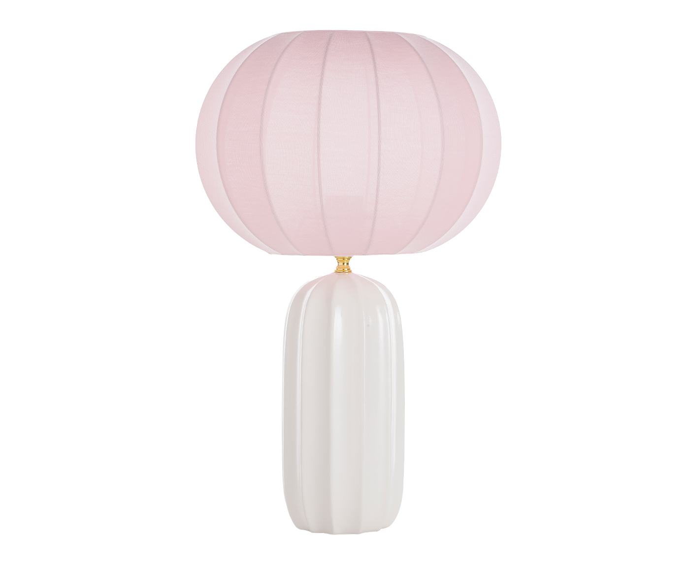 Lumin&aacute;ria de Mesa L&uacute;men Rosa e Branca - image 0