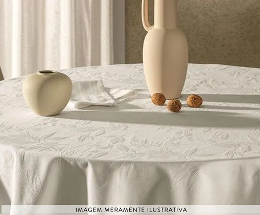 Toalha De Mesa Katherine Branco Branco - image 1