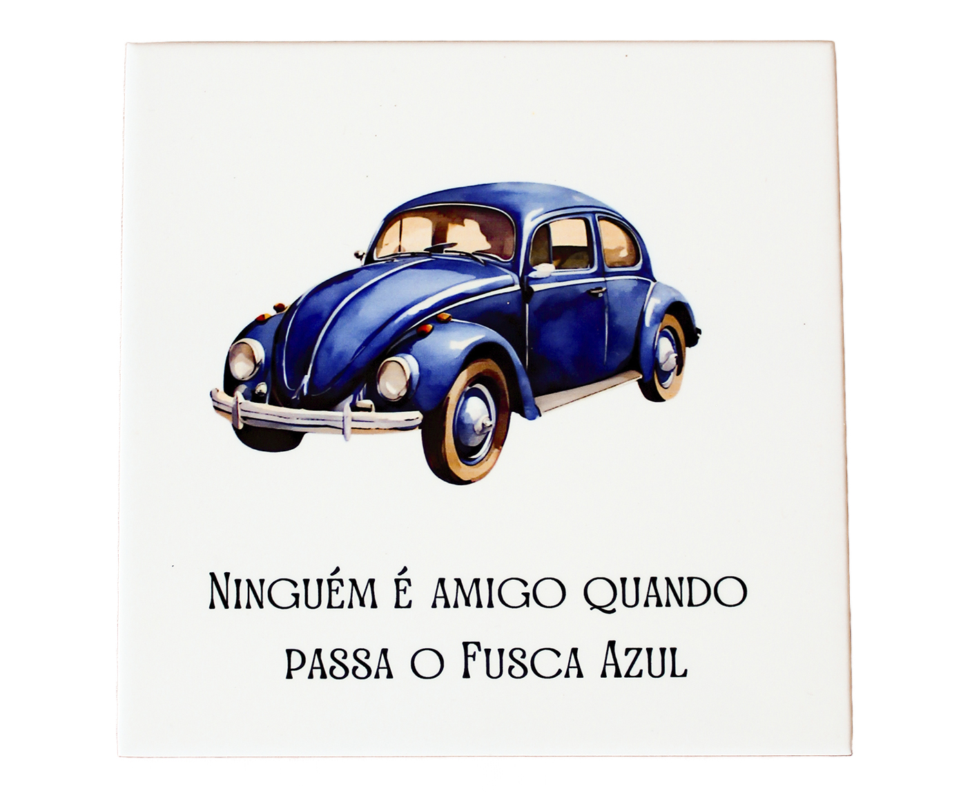 Azulejo Decorativo "Fusca Azul" - image 0