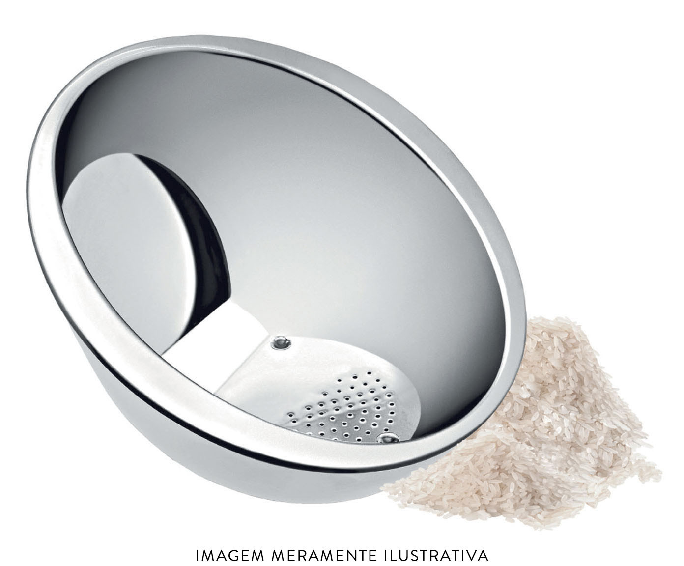 Escorredor de Arroz em Inox Momore - image 1