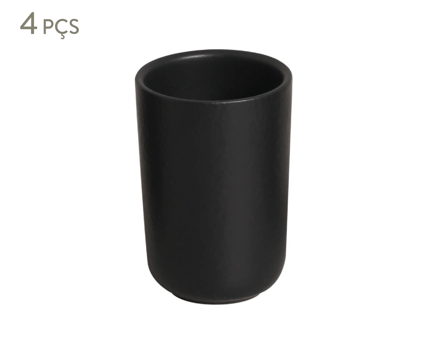 Jogo de Copos Neo Preto Matte - image 1
