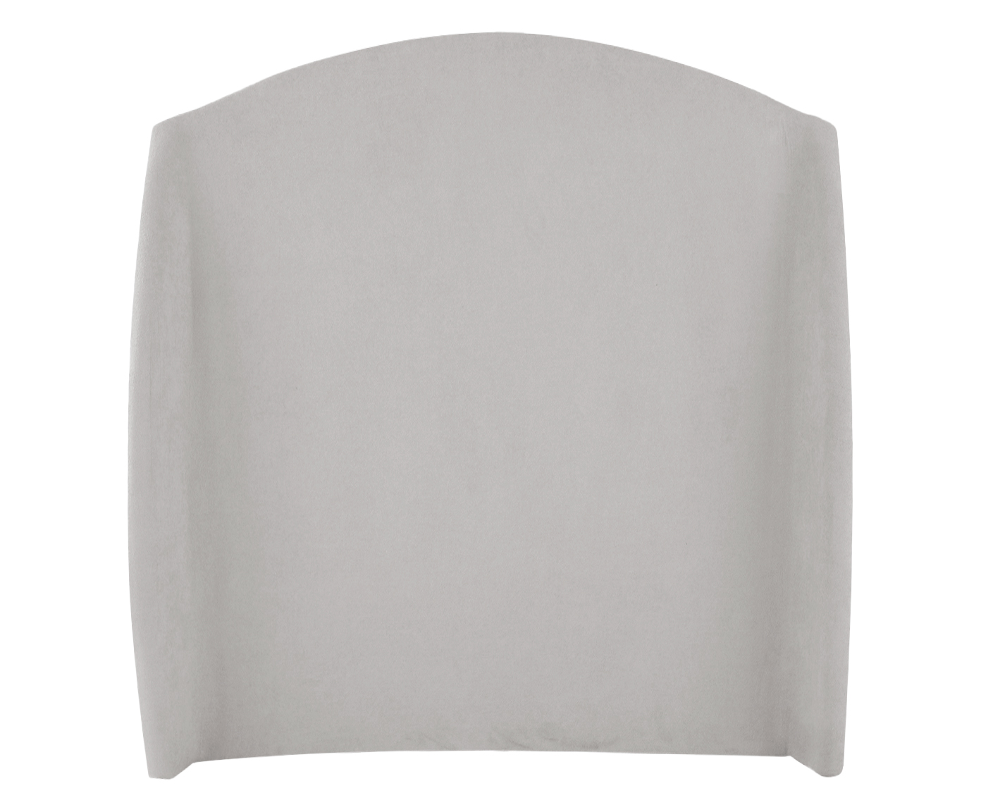 Cabeceira em Boucle Aveludado Smooth Cinza - image 0