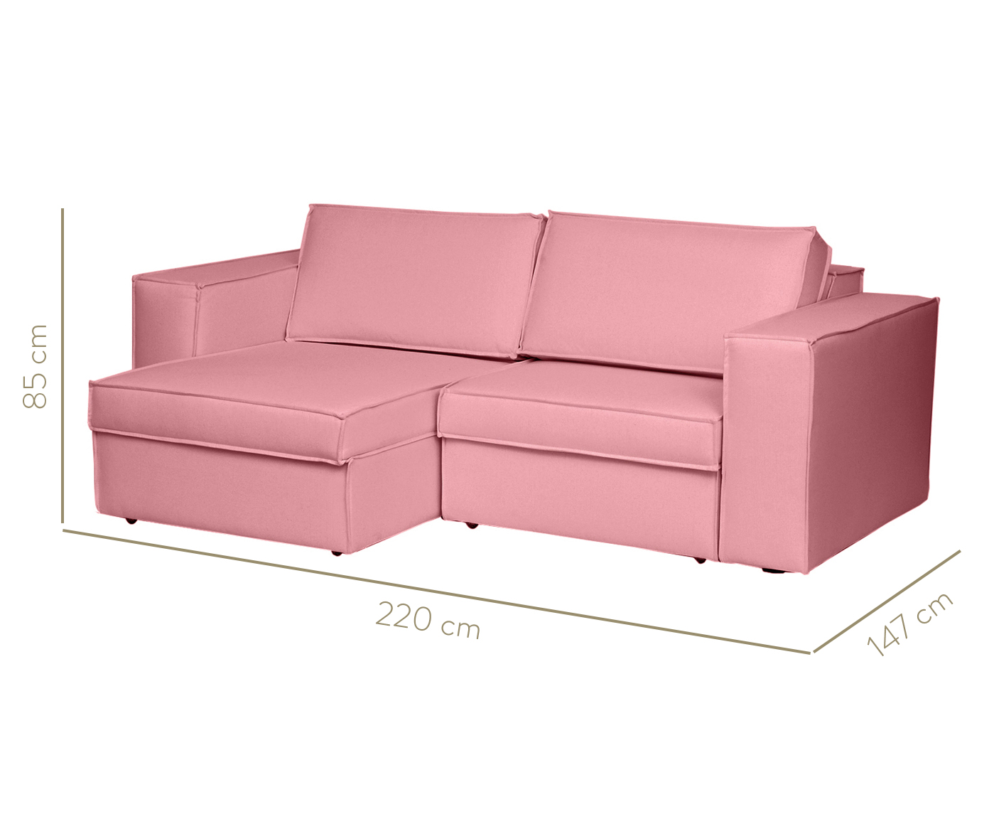 Sof&aacute; Modular Retr&aacute;til Mama - Rosa Flamingo image number 3