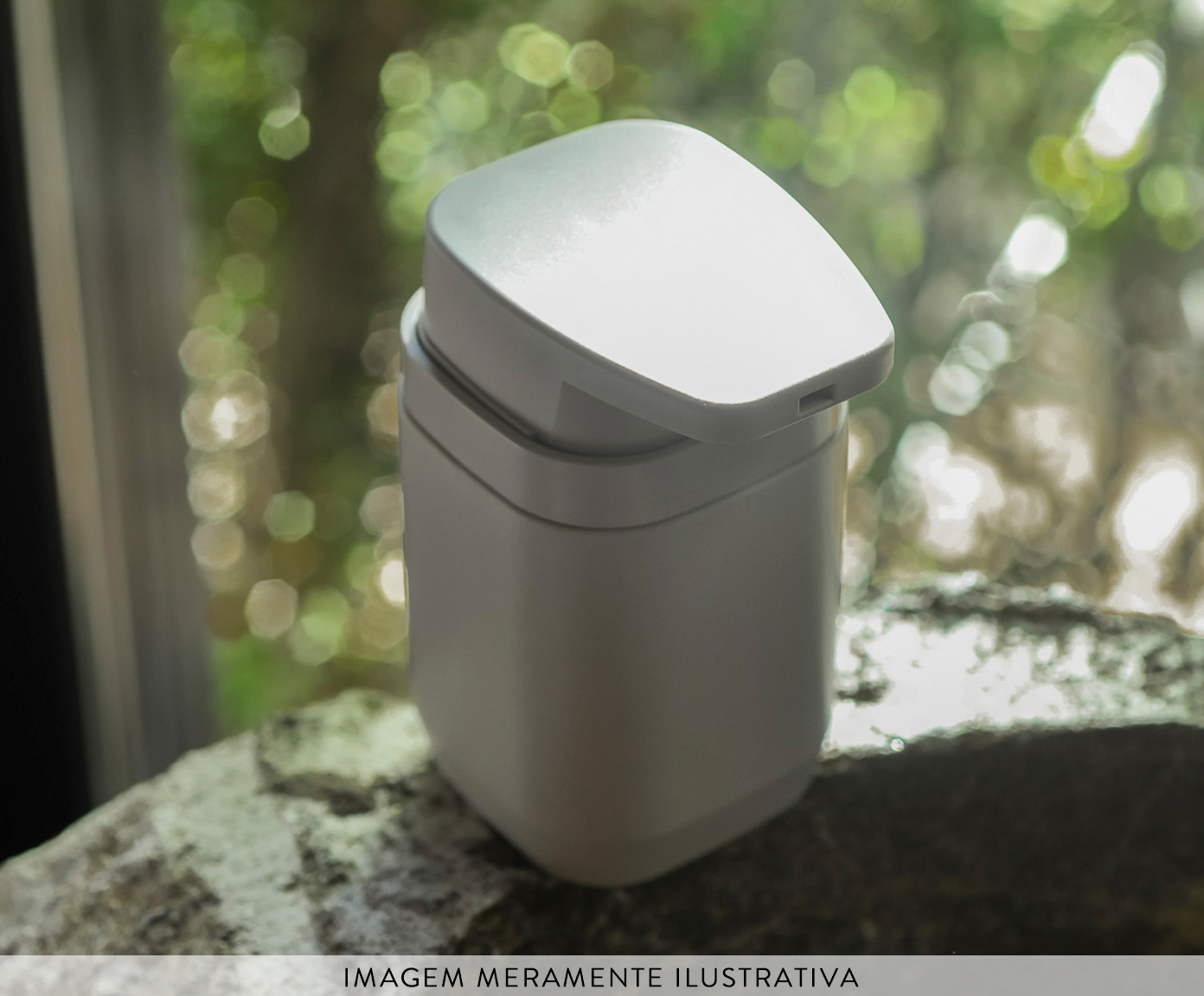 Porta Sabonete L&iacute;quido Aura Branco - image 1