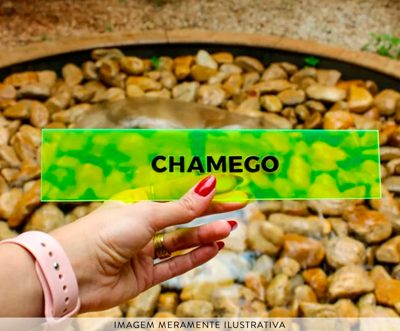 Placa Decorativa em Acr&iacute;lico "Chamego" - image 1
