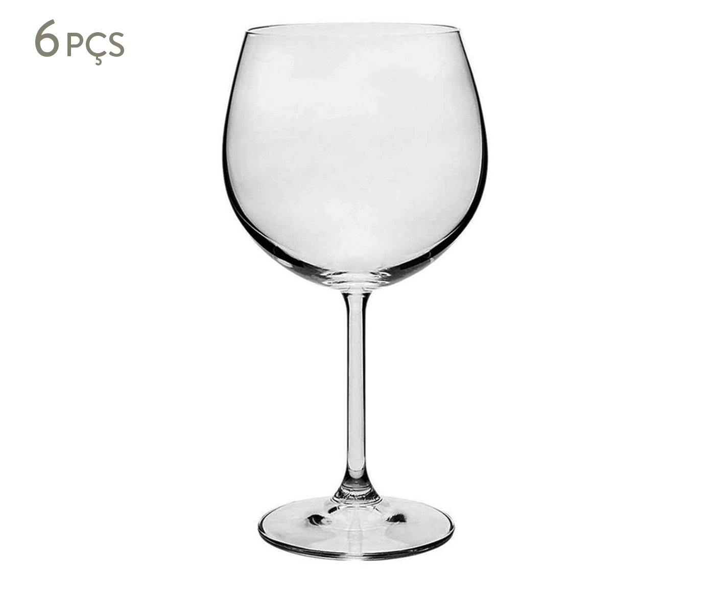 Jogo de Ta&ccedil;as para Vinho Burgundy em Cristal Eva - image 0