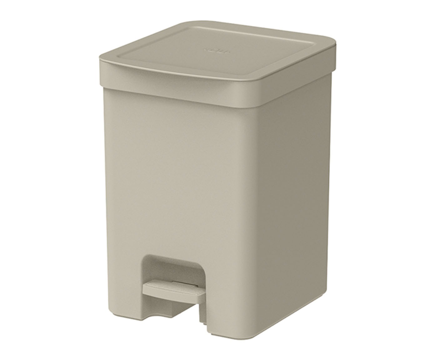 Lixeira Trium com Pedal Bege Fechado - Bege Fechado - image 0