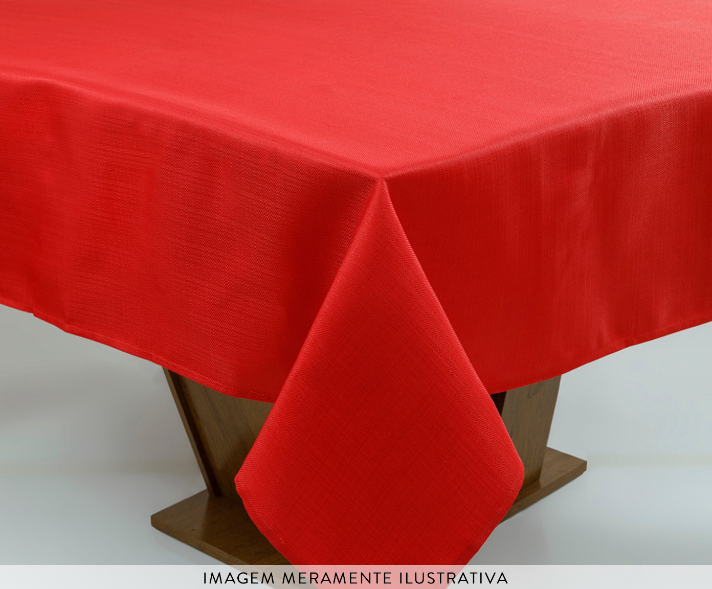 Toalha de Mesa Imperme&aacute;vel Vermelho - image 1