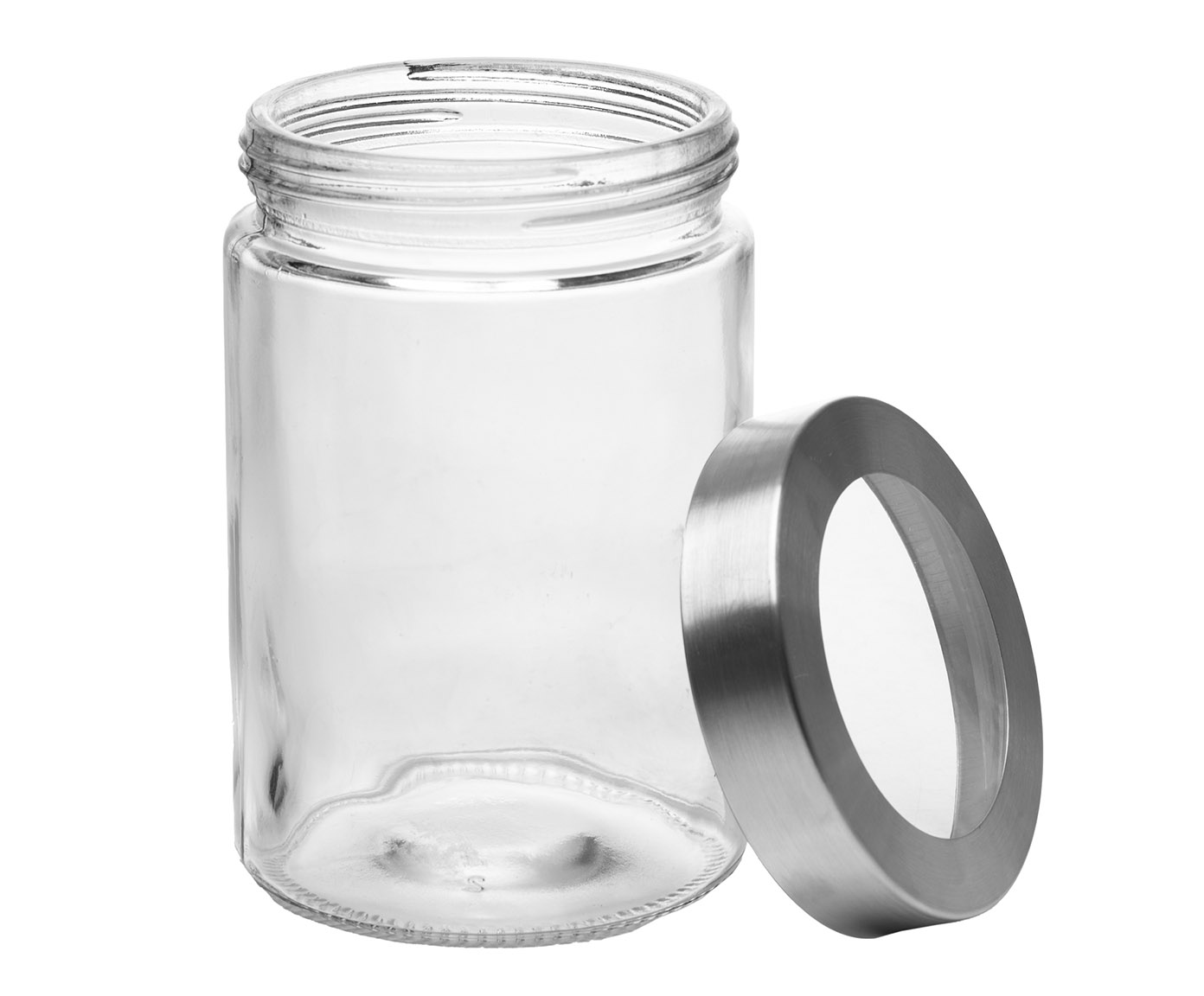 Pote com Visor na Tampa Basic Escovado - 1,290L - image 1