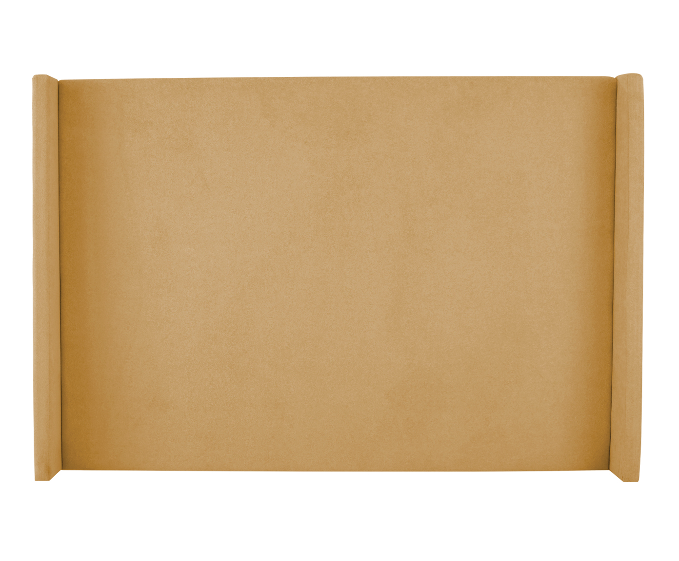 Cabeceira em Boucle Aveludado Classic Amarelo Ocre - image 1
