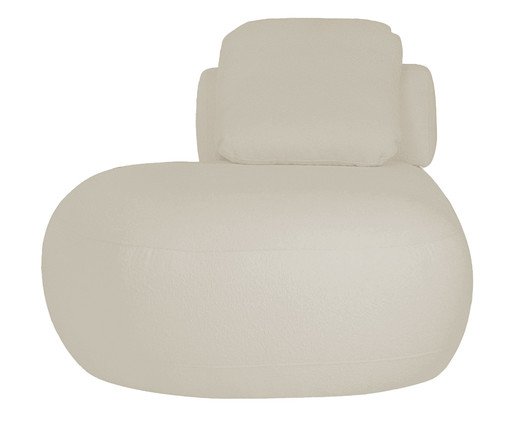 Sof&aacute; M&oacute;dulo Chaise Esquerdo Laguna by Elle - Boucle Bege - image 0