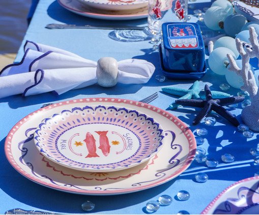 Jogo de Pratos para Sobremesa Di Mare Azul - image 1
