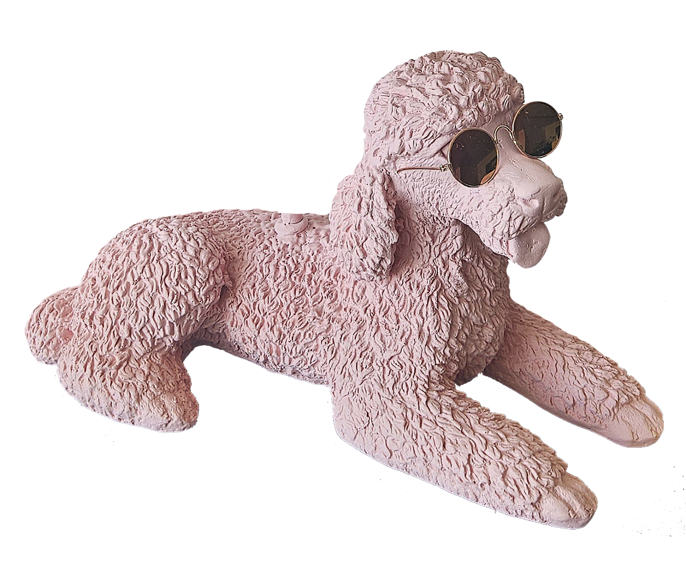 Base Lumin&aacute;ria Poodle Carlotinha de &Oacute;culos Rosa - image 0