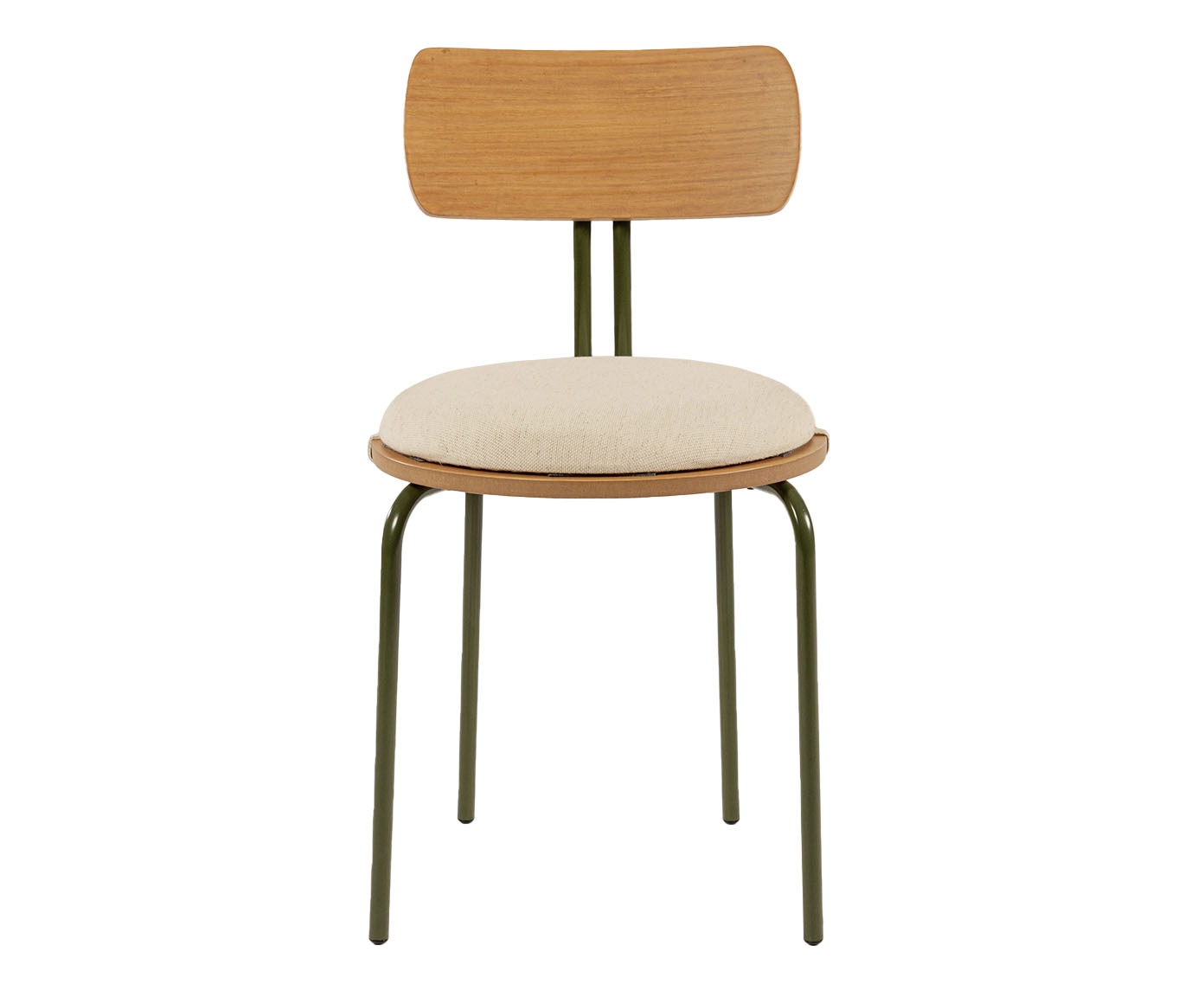 Cadeira Jade Verde Musgo e Off White image number 2