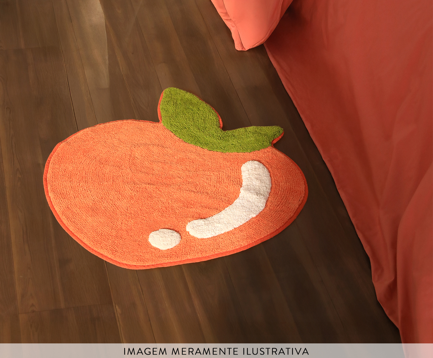 Tapete de Banheiro Peach Fruit Colorido - image 1