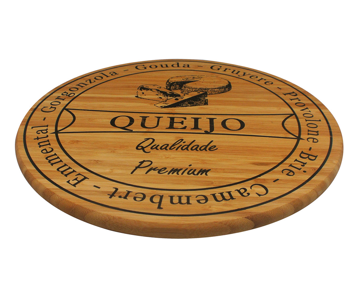 T&aacute;bua para Queijo em Bambu Premium - image 0