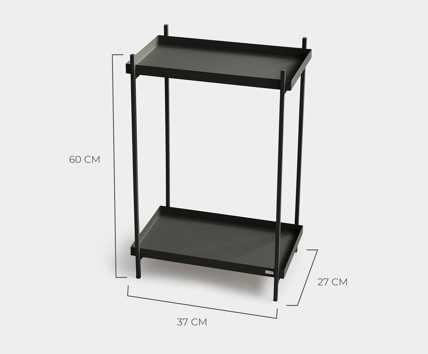 Mesa de Cabeceira Slim Wire Preto - image 1