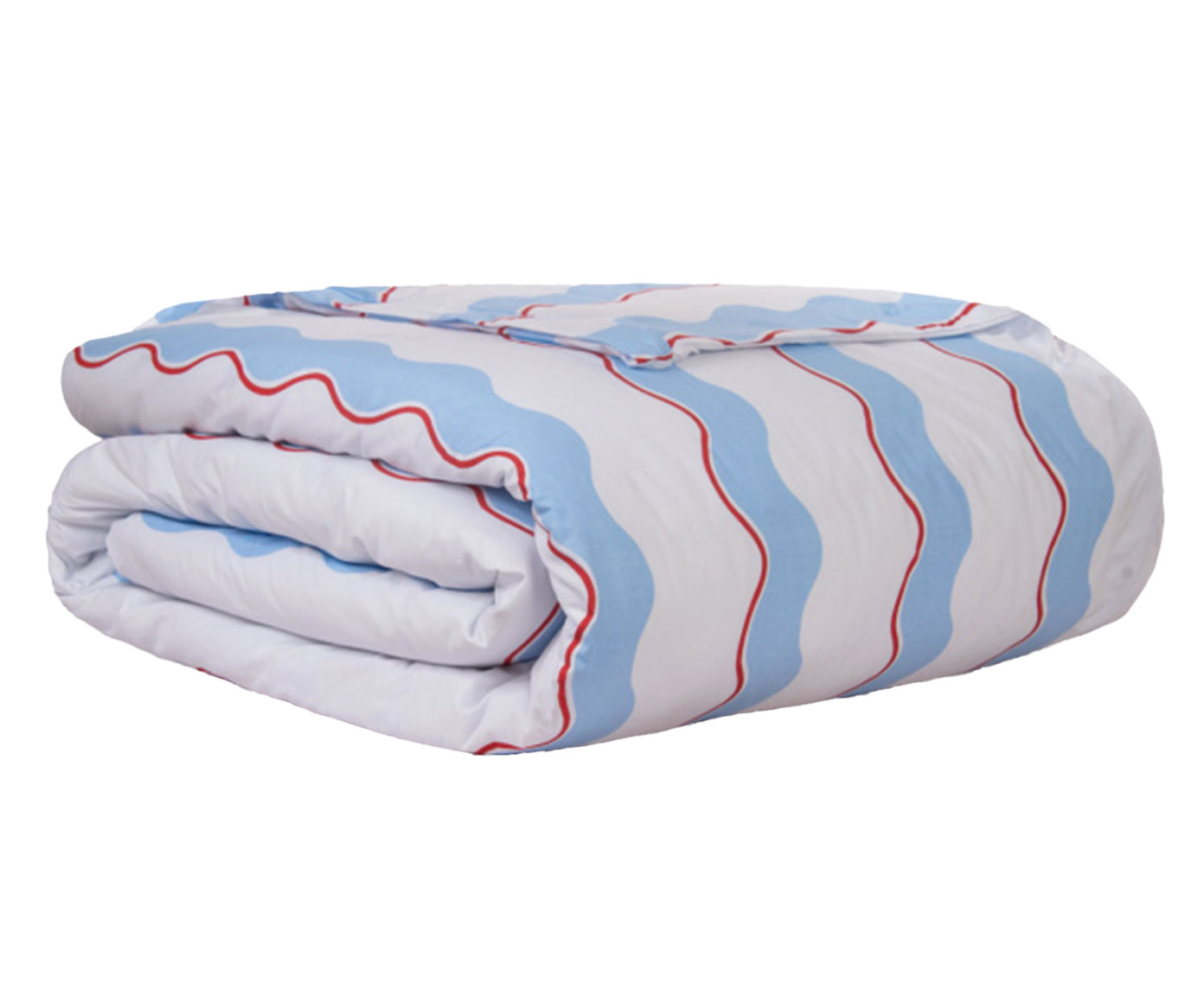 Duvet Percalle Estampado Wave Blue 200 Fios - image 0