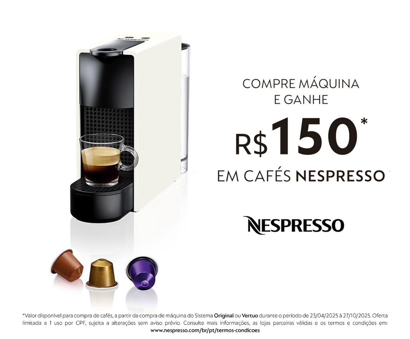 Cafeteira Nespresso Essenza Mini C30 Branca - 110V image number 6