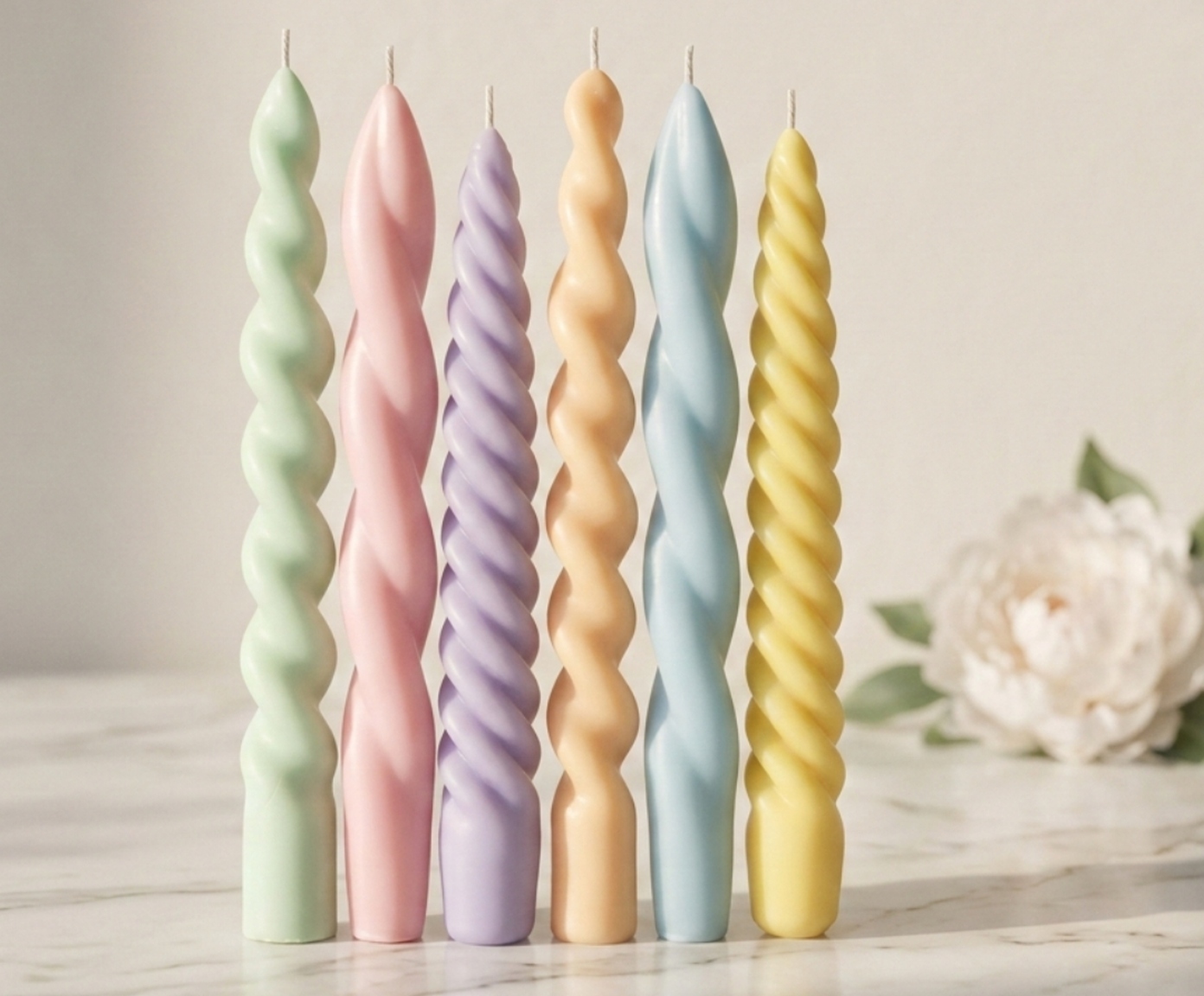 Velas para Casti&ccedil;al Candy Colors Espirais - 6 pe&ccedil;as image number 3