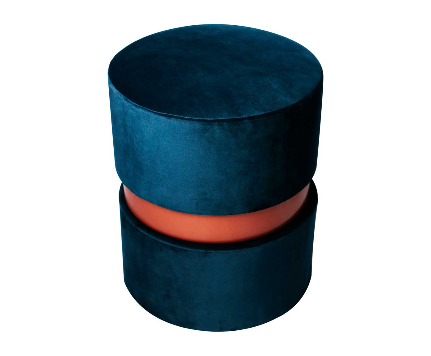 Puff Duo - Azul e Cobre - image 1