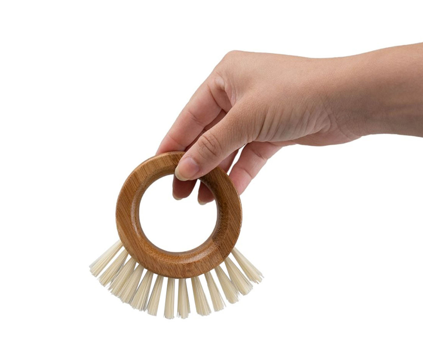 Escova de Frutas e Legumes em Bambu Oikos - image 1