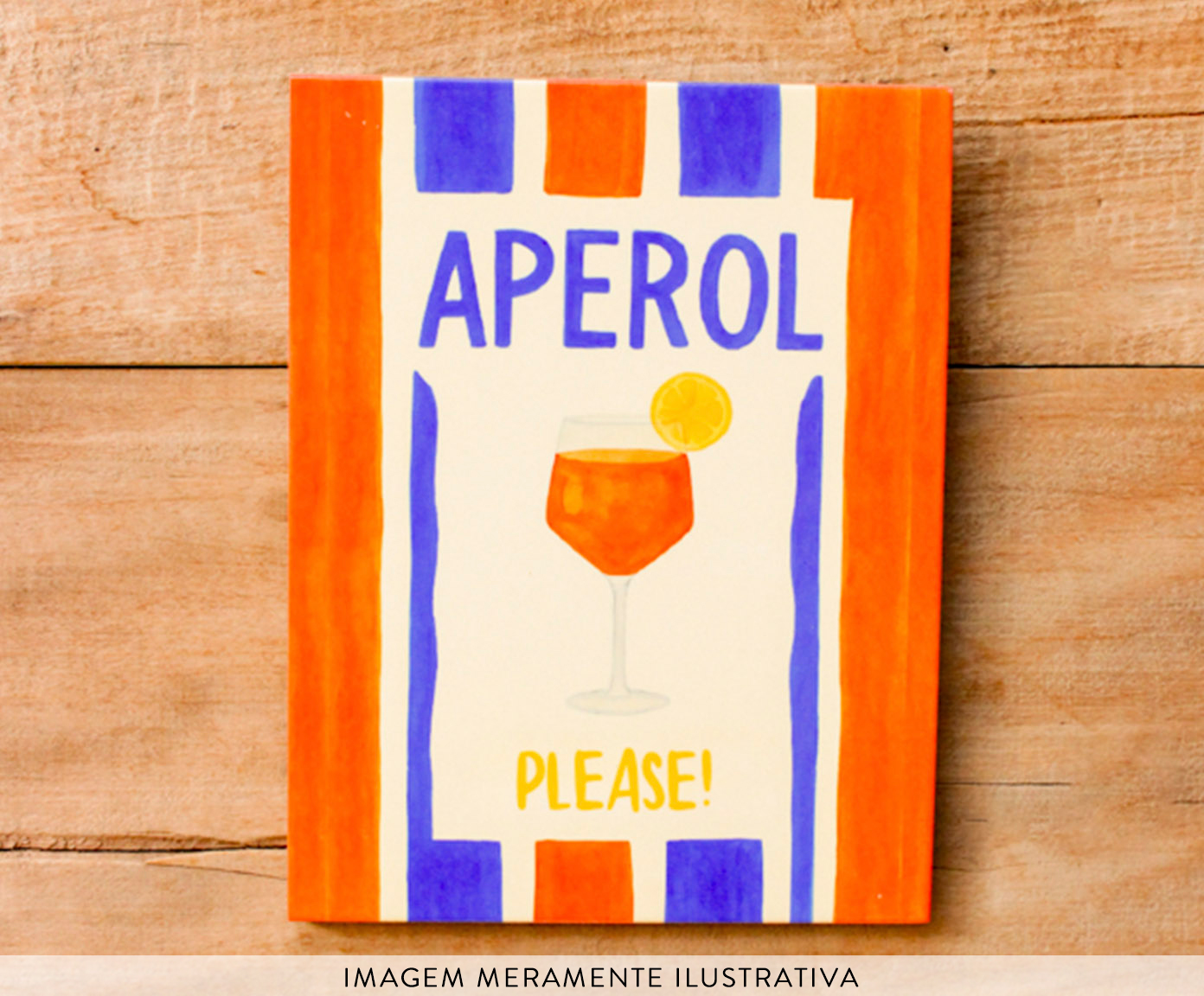 Azulejo Decorativo "Aperol Please" image number 2