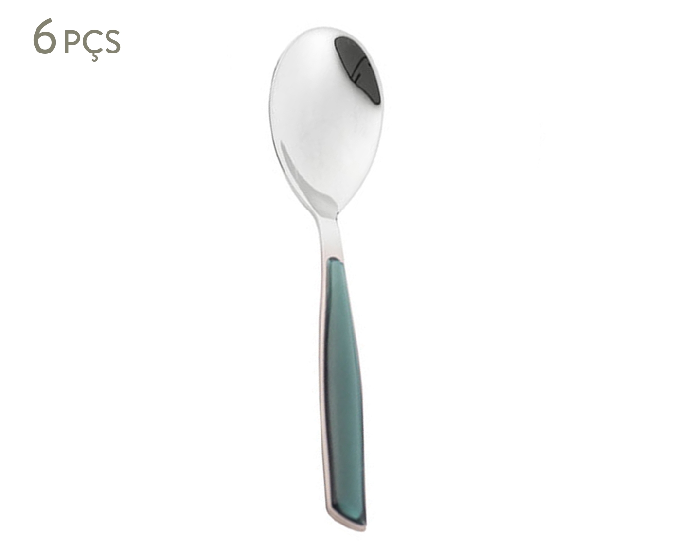 Jogo de Colheres para Caf&eacute; Glamour Verde Tiffany - image 0