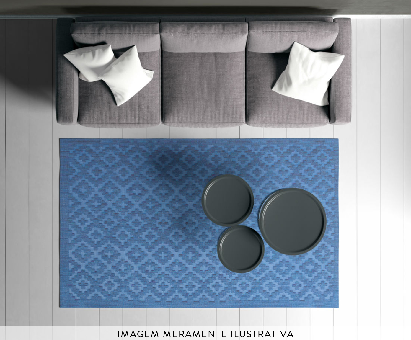 Tapete Oriental Strauss Deco Azul - image 1