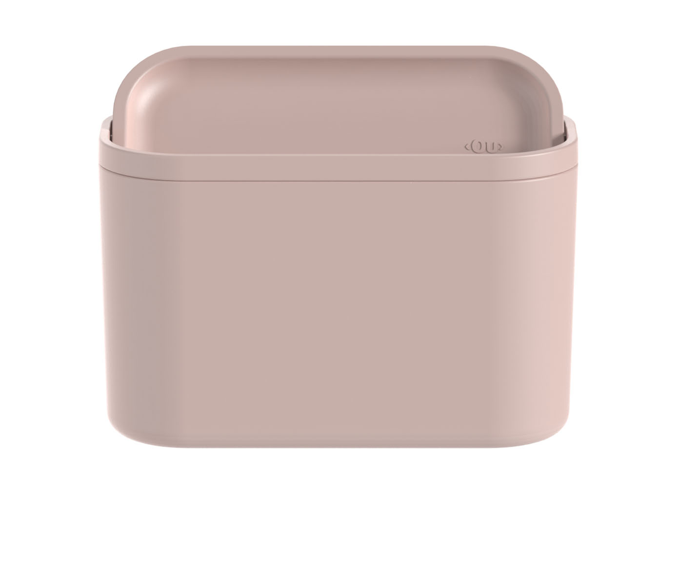 Lixeira de Bancada Basculante Bold Rosa - 1L - image 1